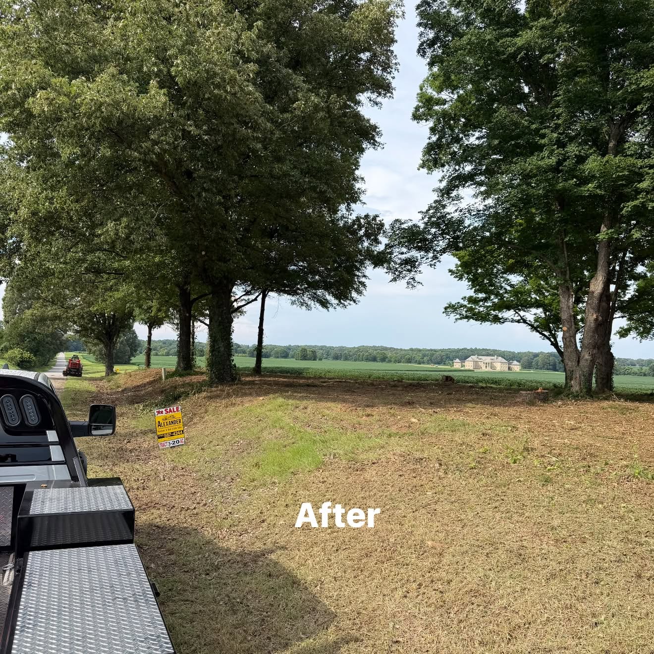After land clearing opened the estate view on a Weakley County TN lot